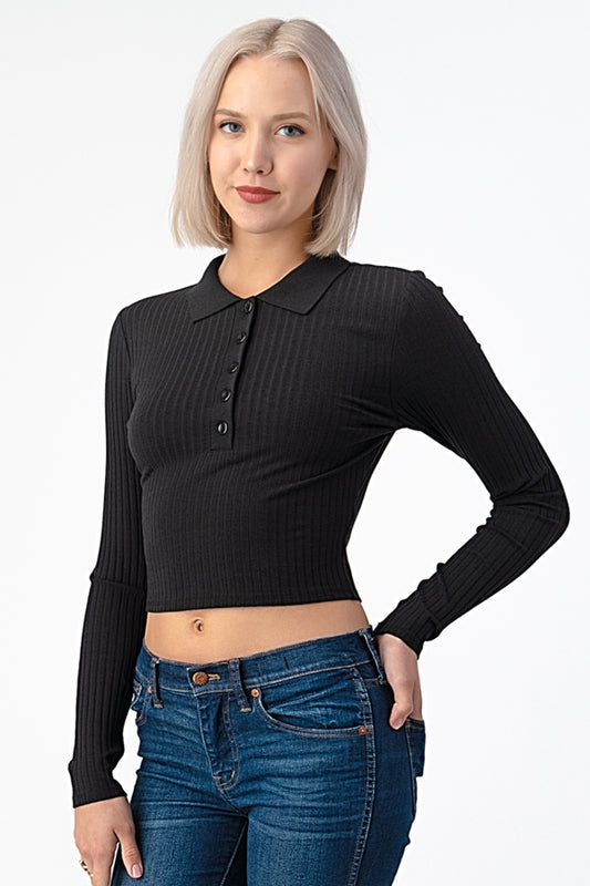 BLACK WIDOW LONG SLEEVE POLO